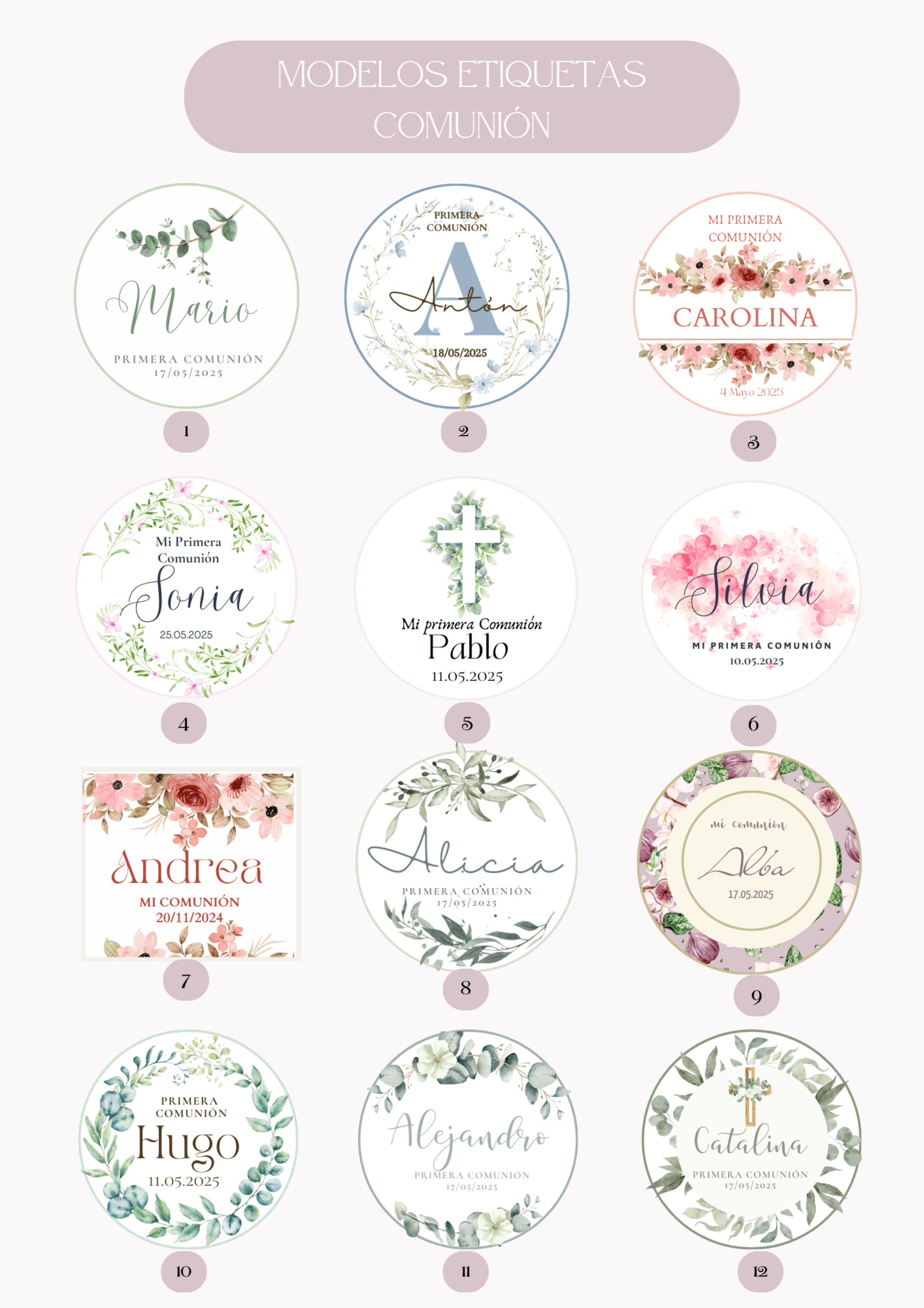Detalles BAUTIZOS, BABY SHOWER, COMUNIONES - 3