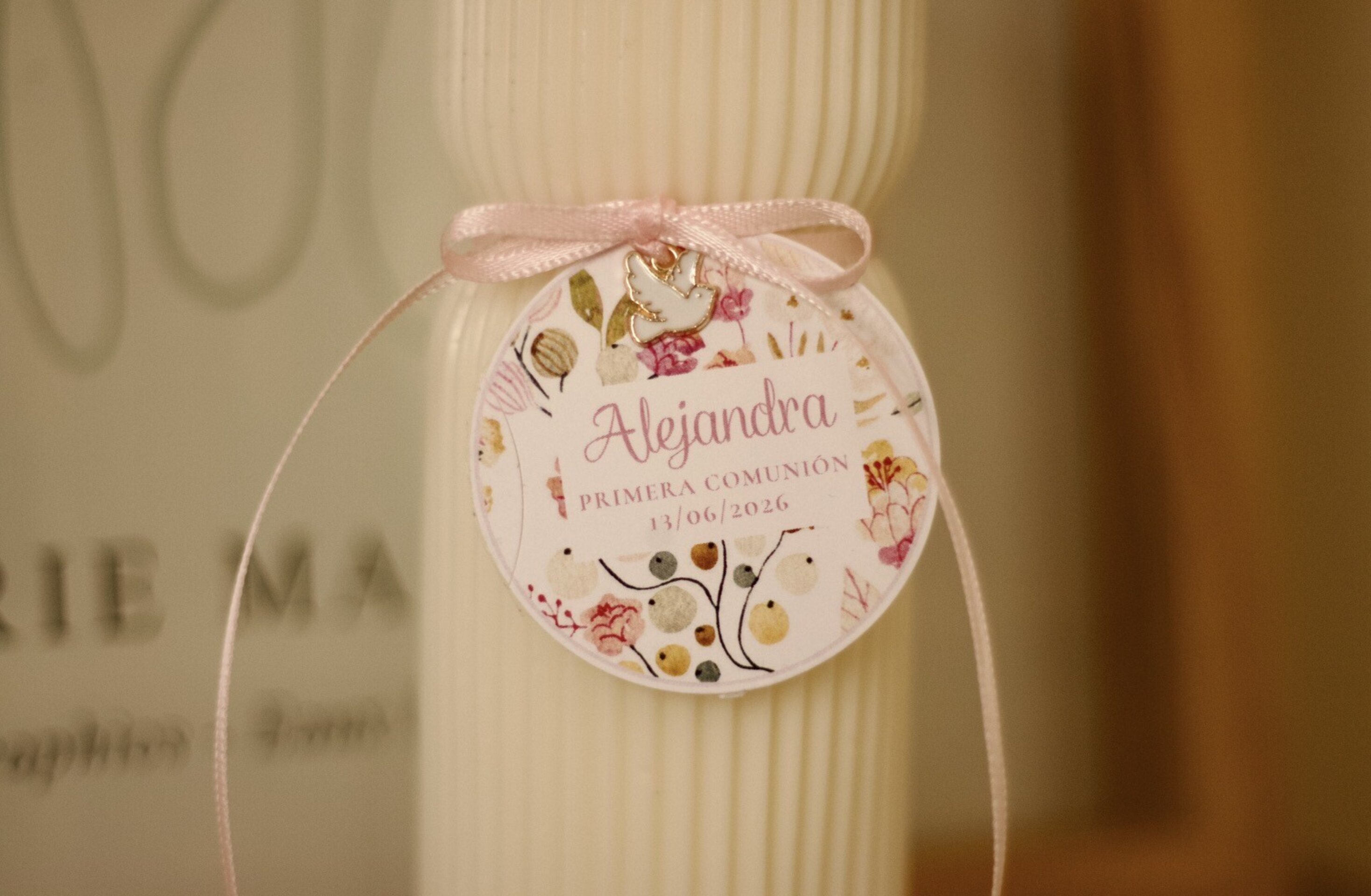 Vela COLUMNA + COLGANTE PALOMA - 2