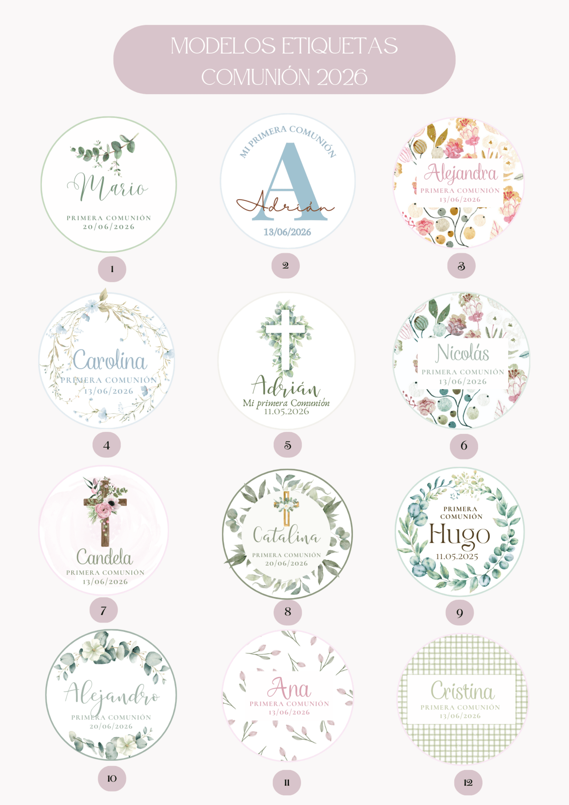 Detalles BAUTIZOS, BABY SHOWER, COMUNIONES - 5