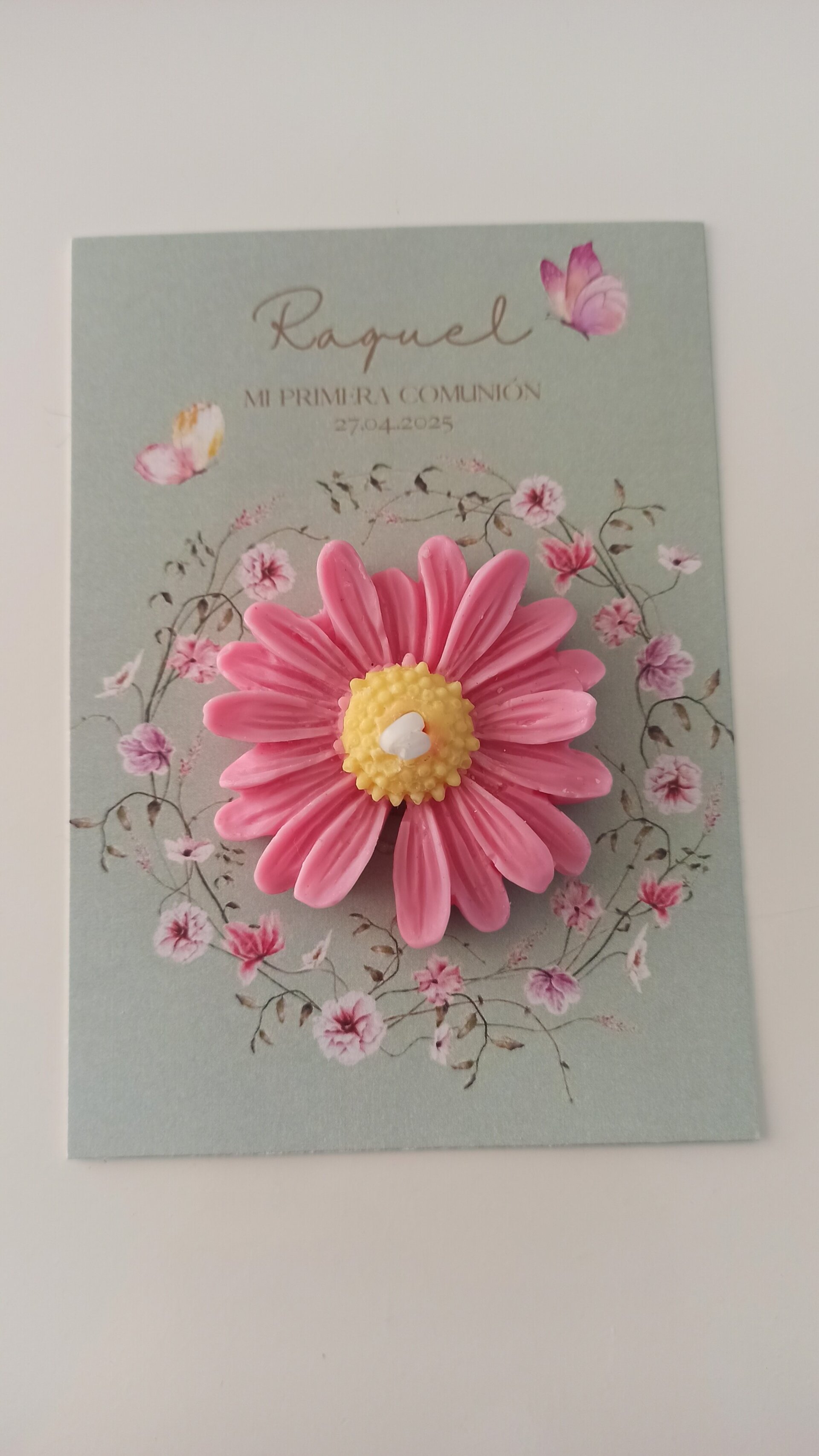 TARJETA VELA MARGARITA - 2