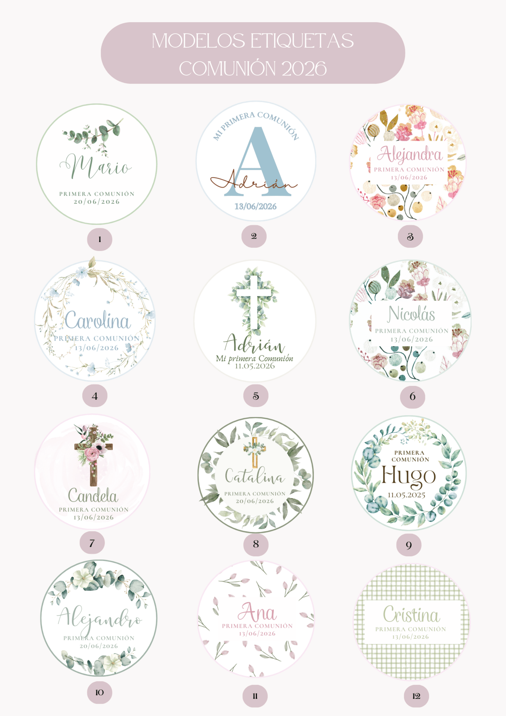 Detalles BAUTIZOS, BABY SHOWER, COMUNIONES - 3